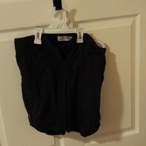 Sz ten black linen shorts
